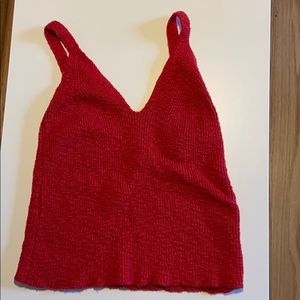 Red tank top